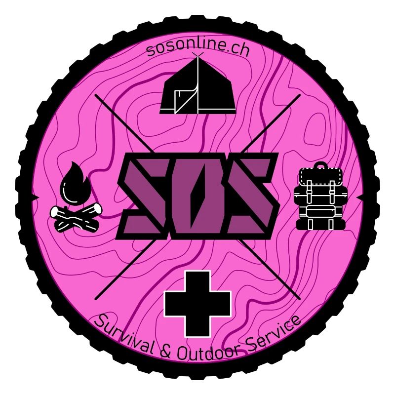 SOS logo pink