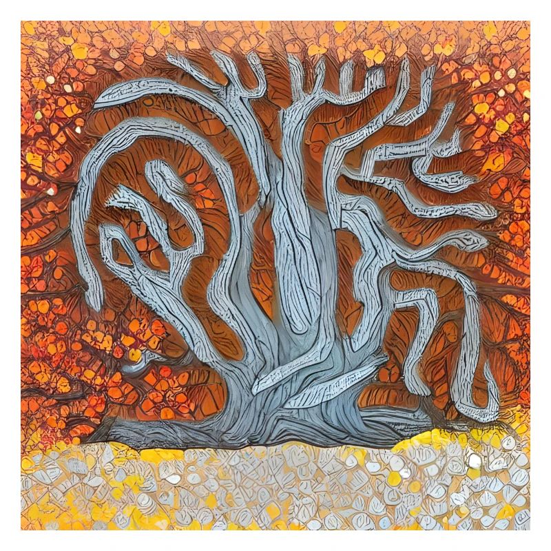 old tree during spring