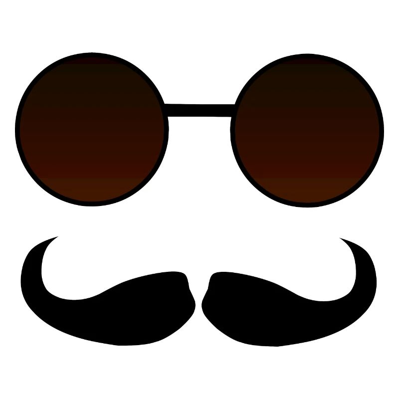 Hispter Mustache and Googles