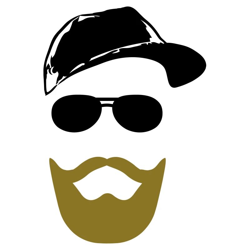 Gesicht mit Bart