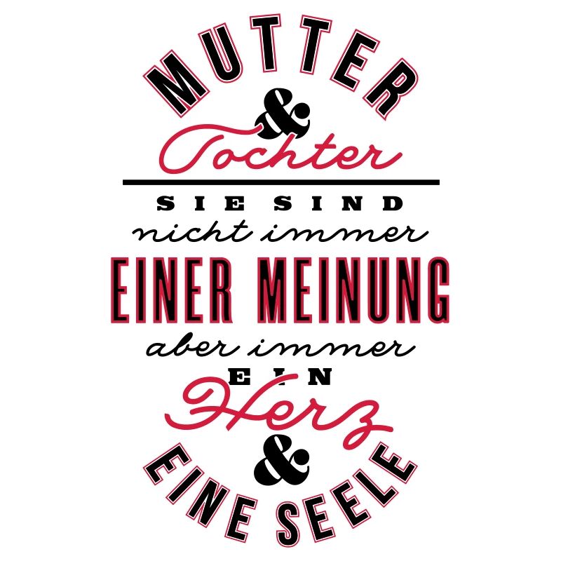 Mutter und Tochter - ein Herz & Seele -Farbwechsel