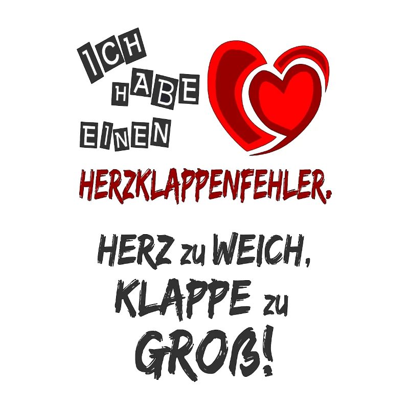 Herzklappenfehler lustige Sprüche Geschenkidee