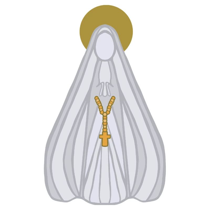 Virgin Mary Rosary Veil