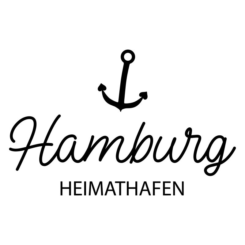 Hamburg Heimathafen mit Anker