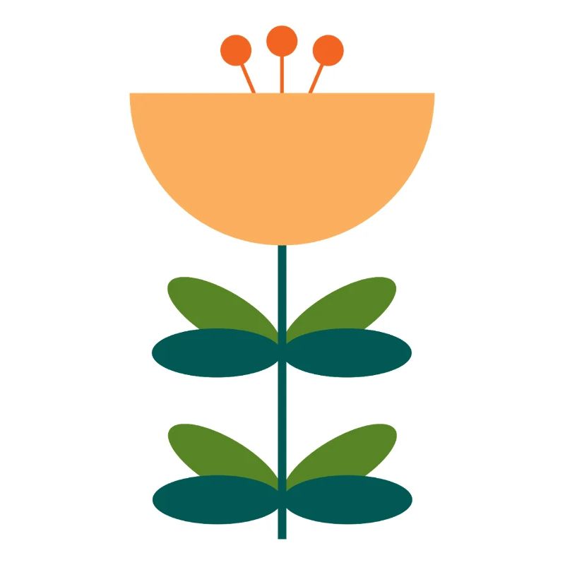 Abstraktes Blüten-Illustrationsdesign