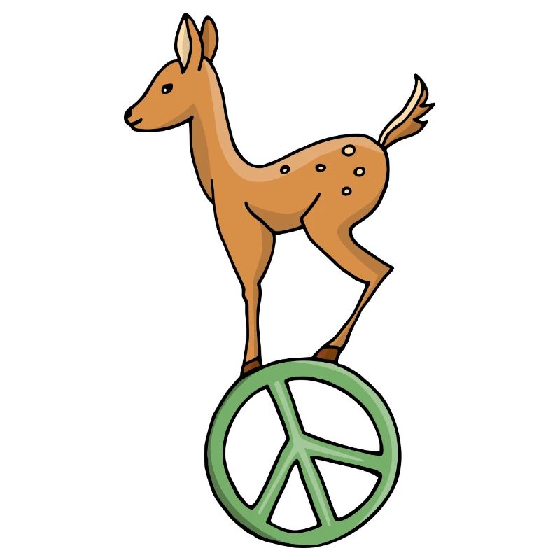 Peace Symbol Rehkitz
