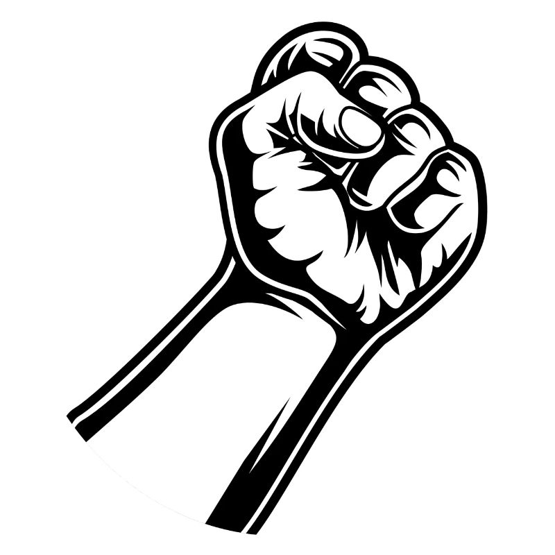 Fist lifted