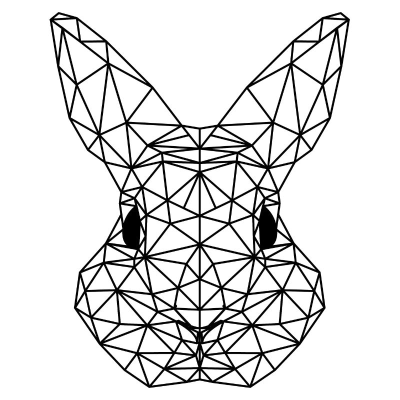 POLYGON bunny triangle easter bunny easter gift
