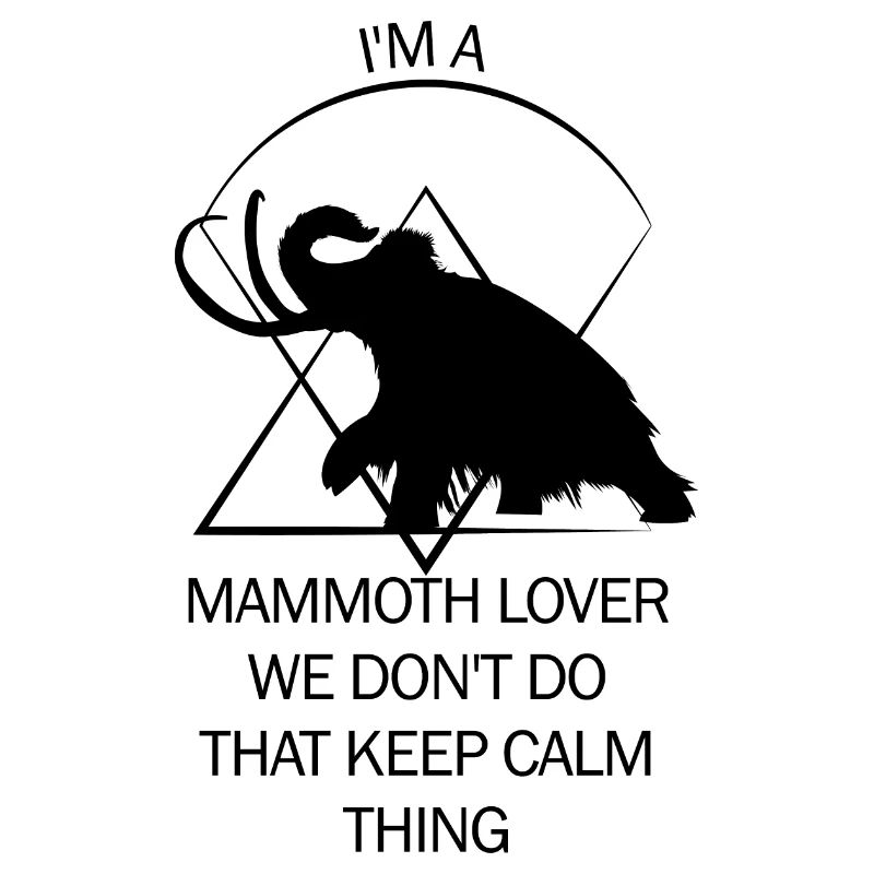 Lustiges Mammut Steinzeit Eiszeit Design Urzeit