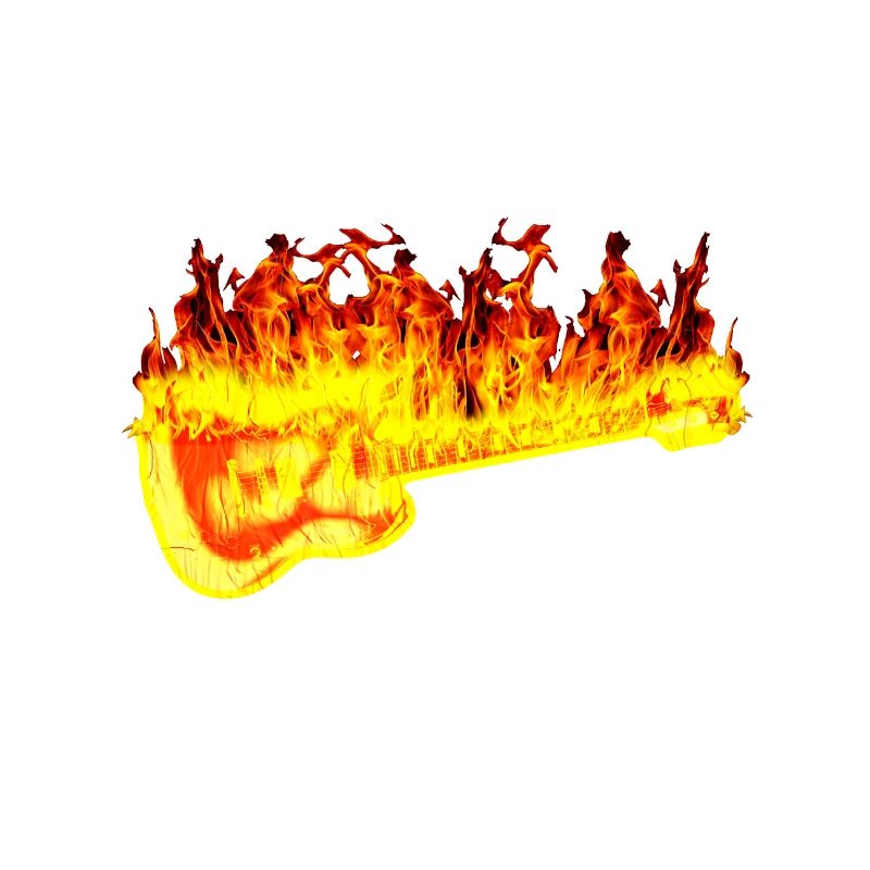 Fire guitar