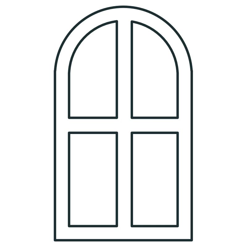 Arch window open
