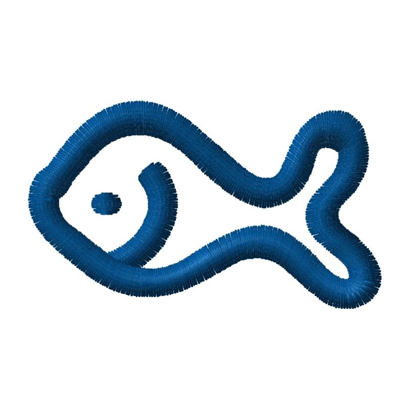 Fisch bestickt