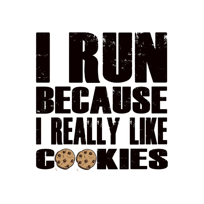 Citation de course amusante avec design de cookie