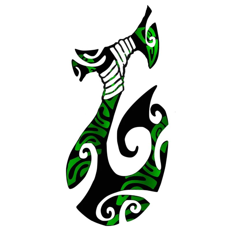 MATAU - Black (polynesian Hook)