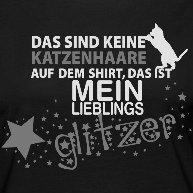 Vorschau: Glitzerkatze - Frauen Premium Langarmshirt
