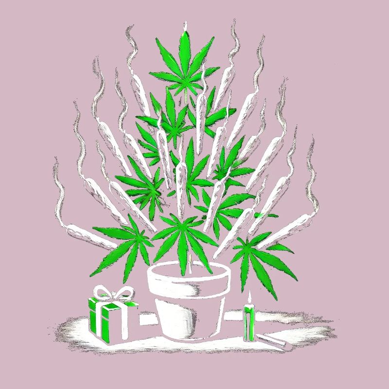 Joint Weed Tree – Design Créatif de Vacances au Cannabis