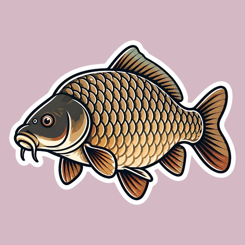 Conception minimaliste de pêche à la carpe Style de pêcheur propre