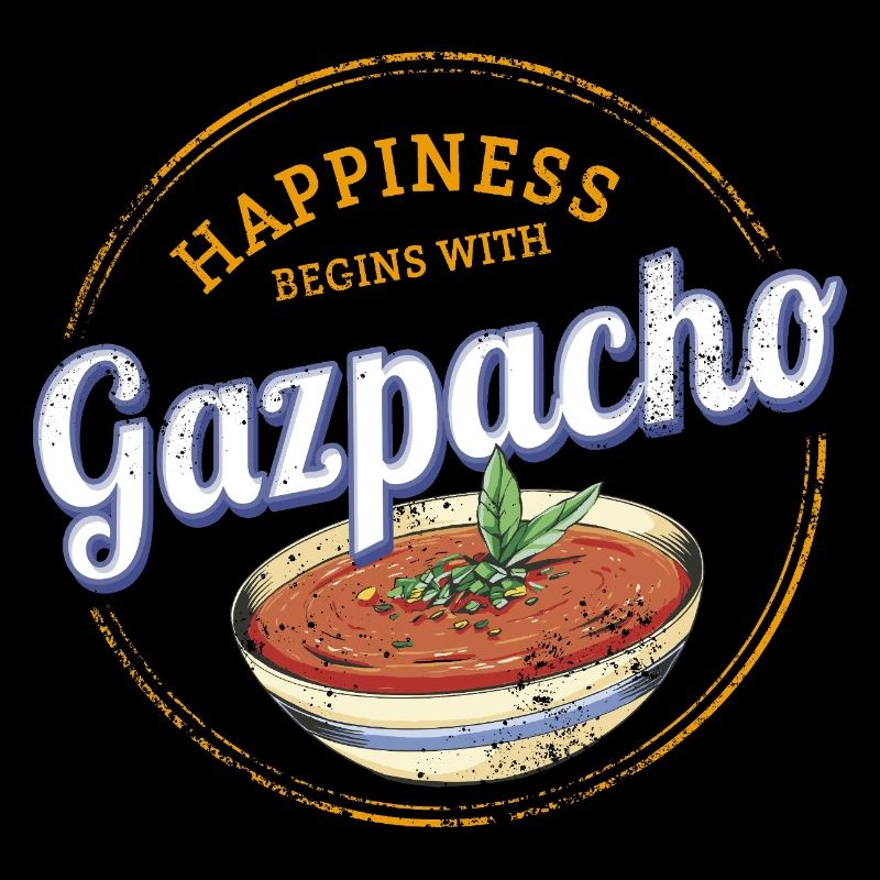 Gazpacho Suppe Retro Koch Vintage Gourmet Spanien