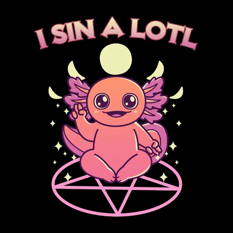 I Sin A Lotl Pastel Goth Axolotl