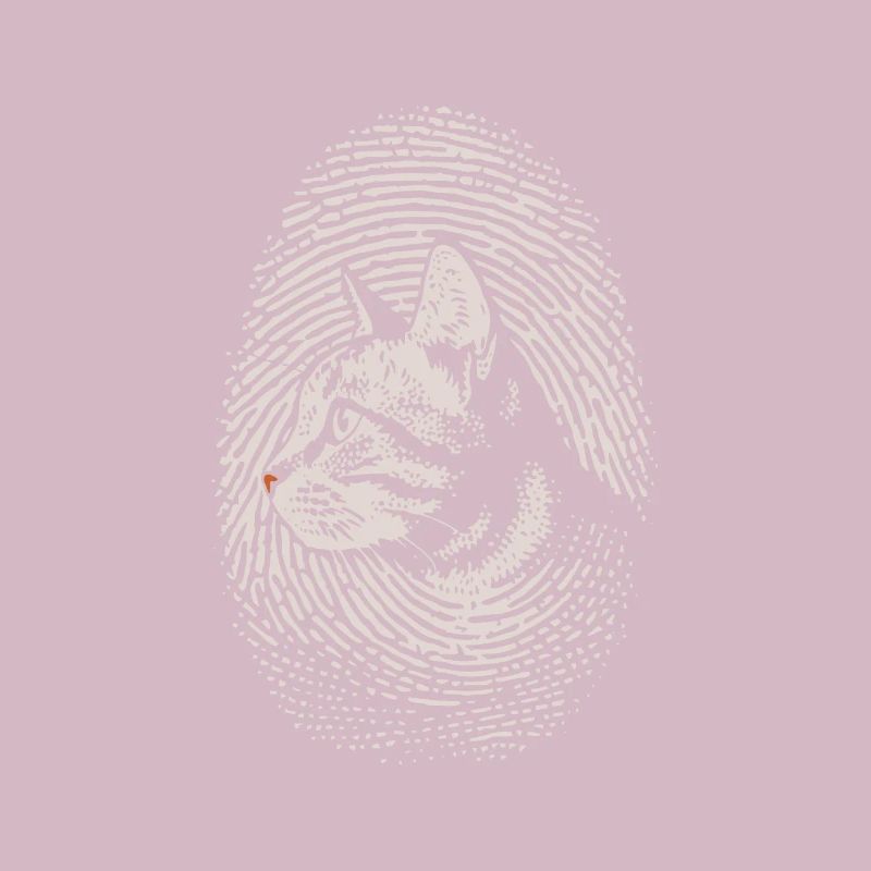 Empreinte digitale de chat Chat créatif