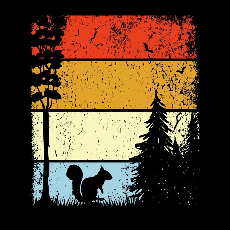 Waldtier in der Natur Eichhörnchen