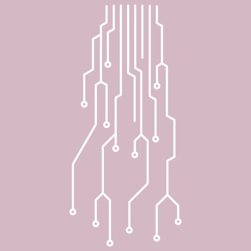 Futuristic computer circuit board