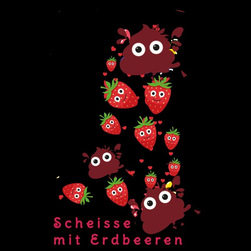 Erdbeeren, Erdbeere, Farbe,scheisse mit Erdbeeren