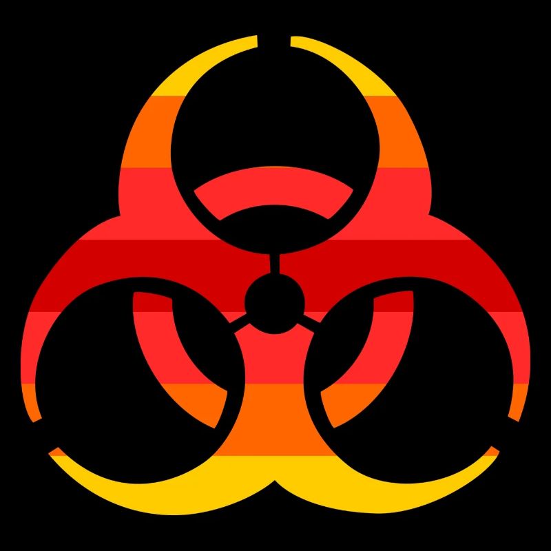 Biohazard Colour - Biological Symbol