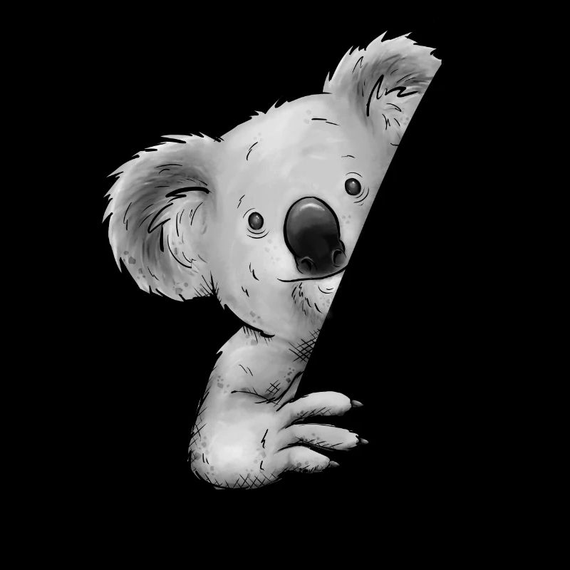 Lässiges Beuteltier Koalabär Illustration Koala