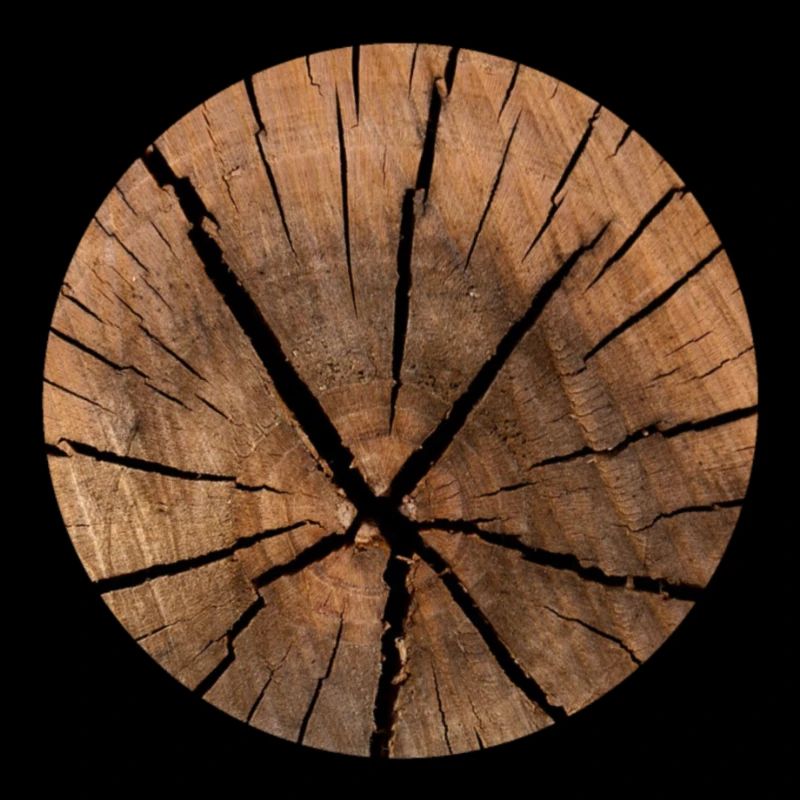 Wood circle pattern