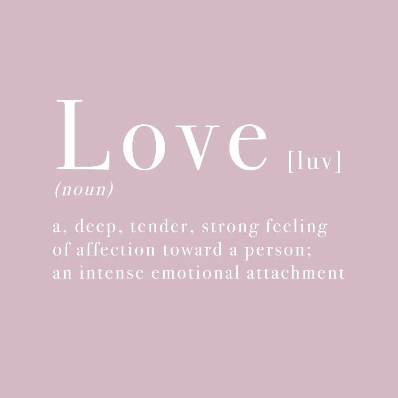 Liebe in Englisch mit Grammatik