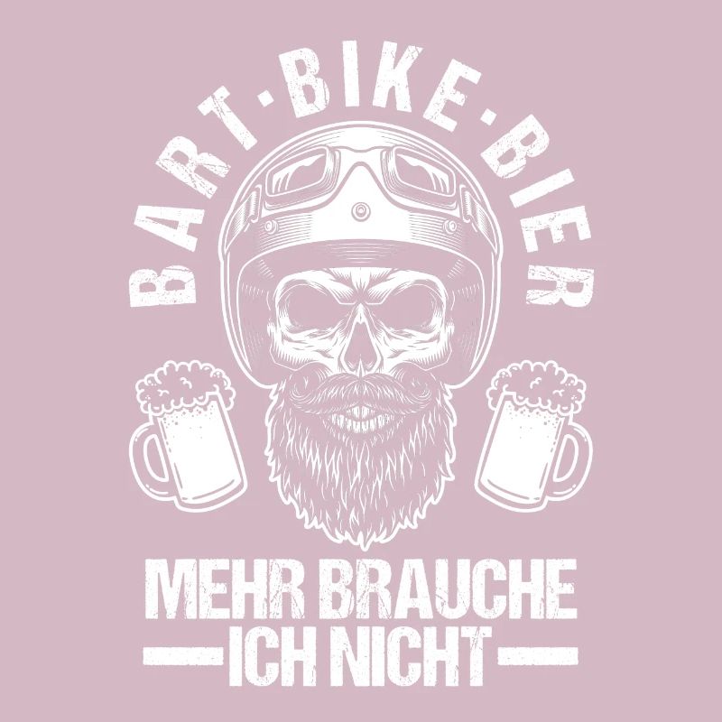Bärtiger Biker Bartträger Bier Motorradfahrer Moto