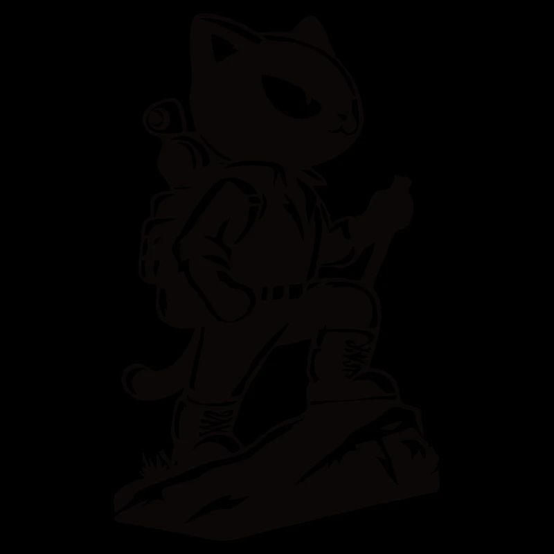 Colles Wanderungs Design mit der Wanderkatze