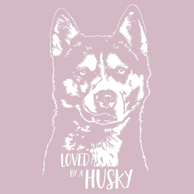 Loved by a Husky Hundespruch Wilsigns