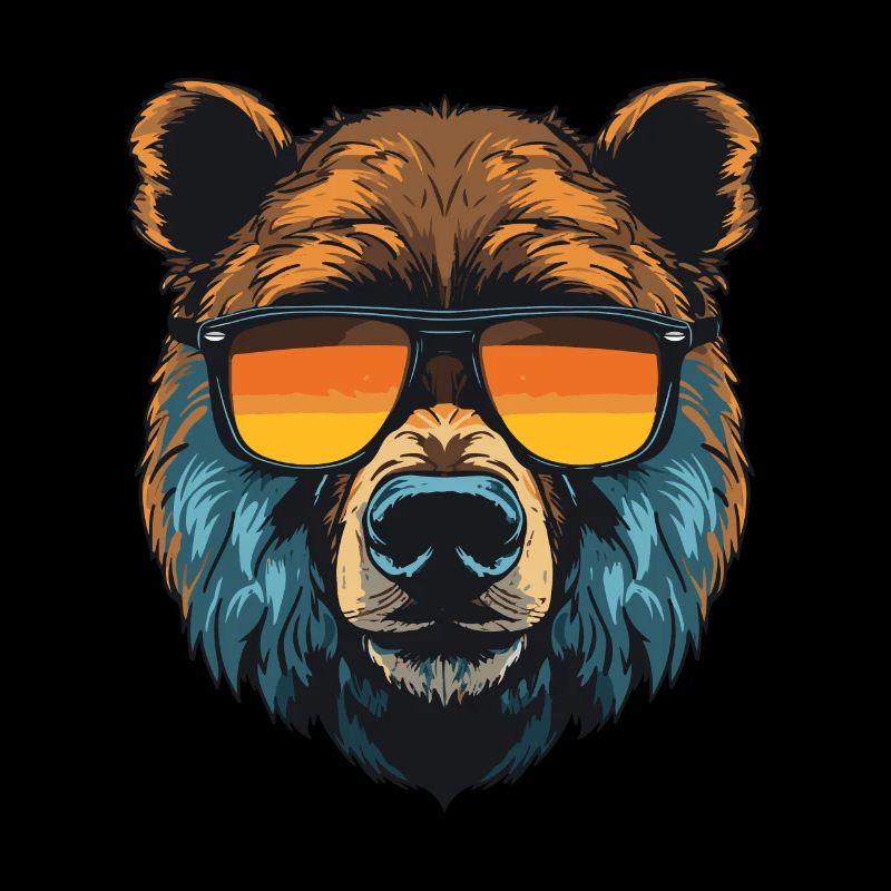 Bär Kopf Cool