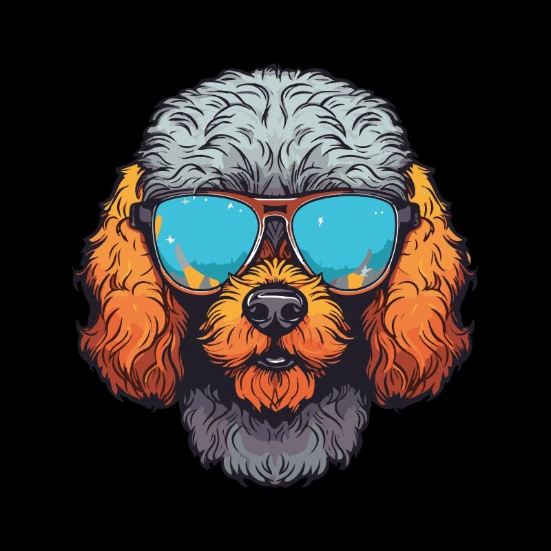 Poodle Dog Head Cool