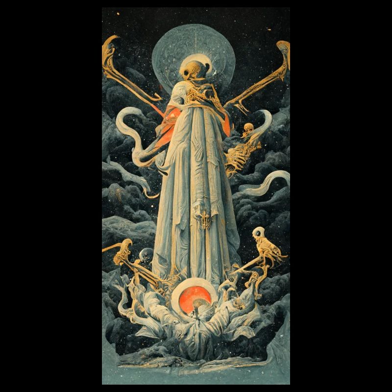 Tarot Dämon Halloween Geist Teufel Engel