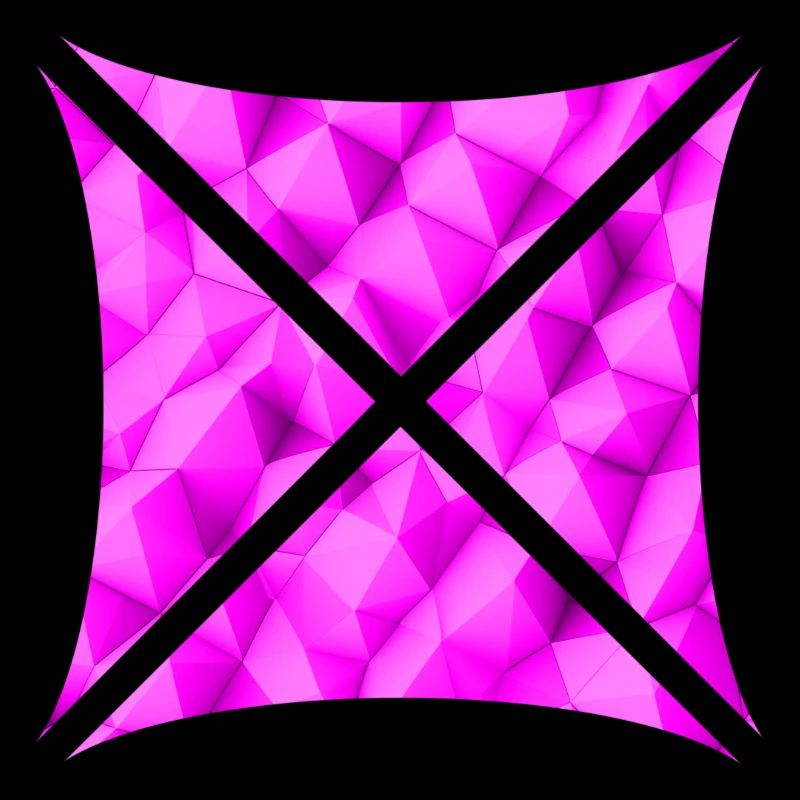 Conception de polygone abstrait rose