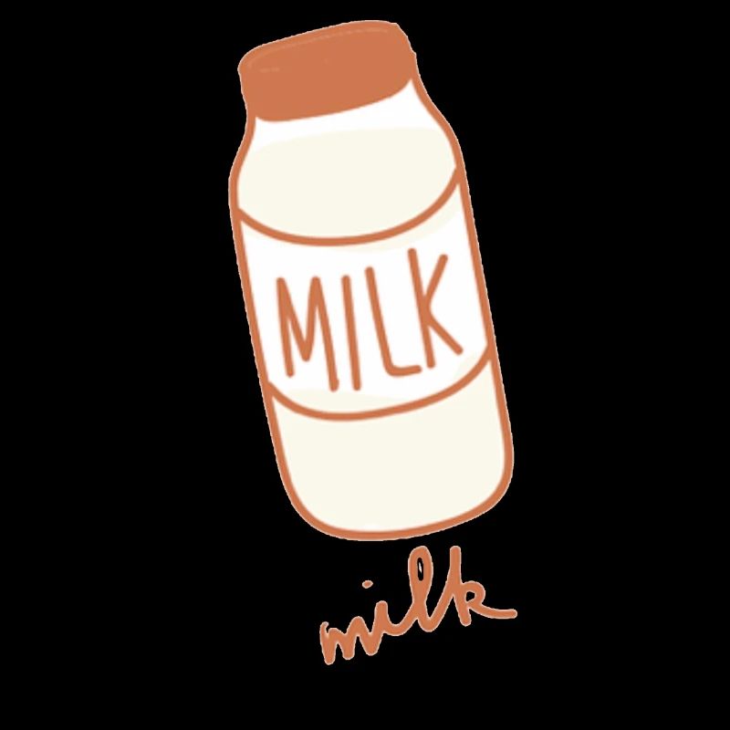 cool, simple "Milk" logo