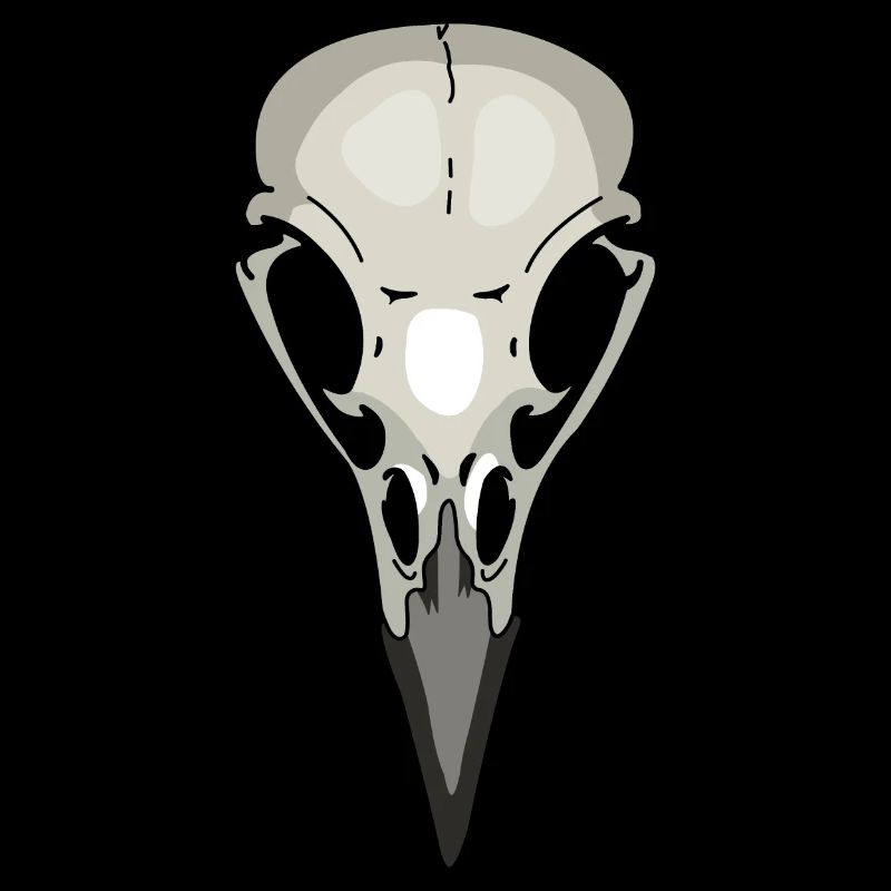 crow skeleton raven