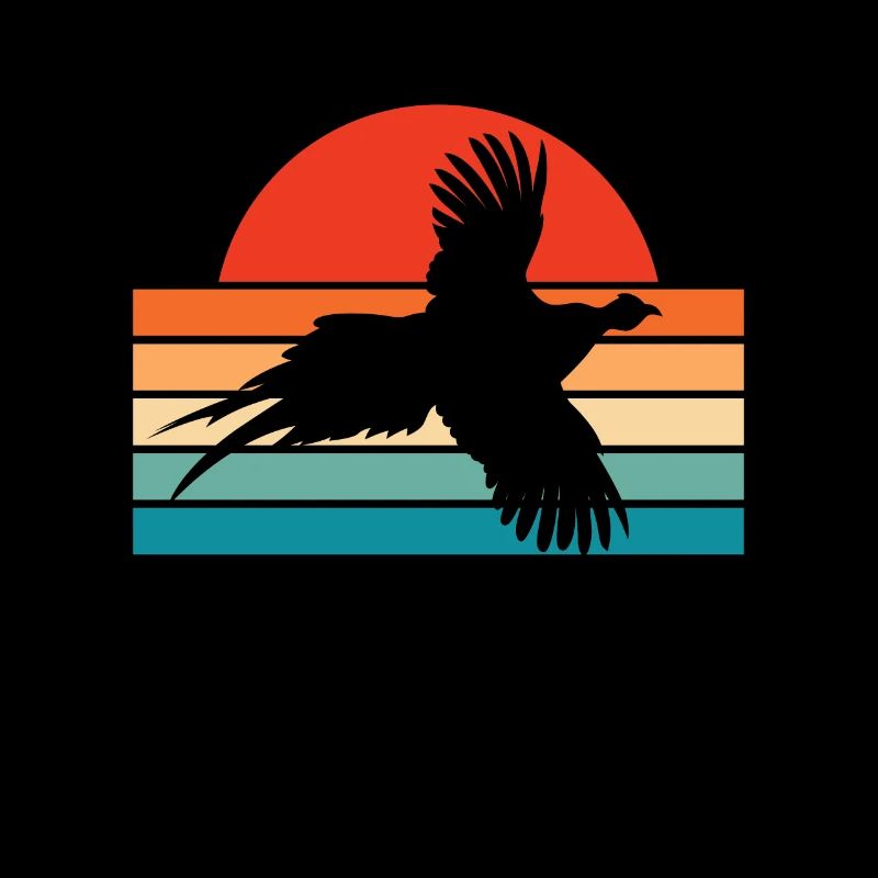 Pheasant Sunset Bird Hunting