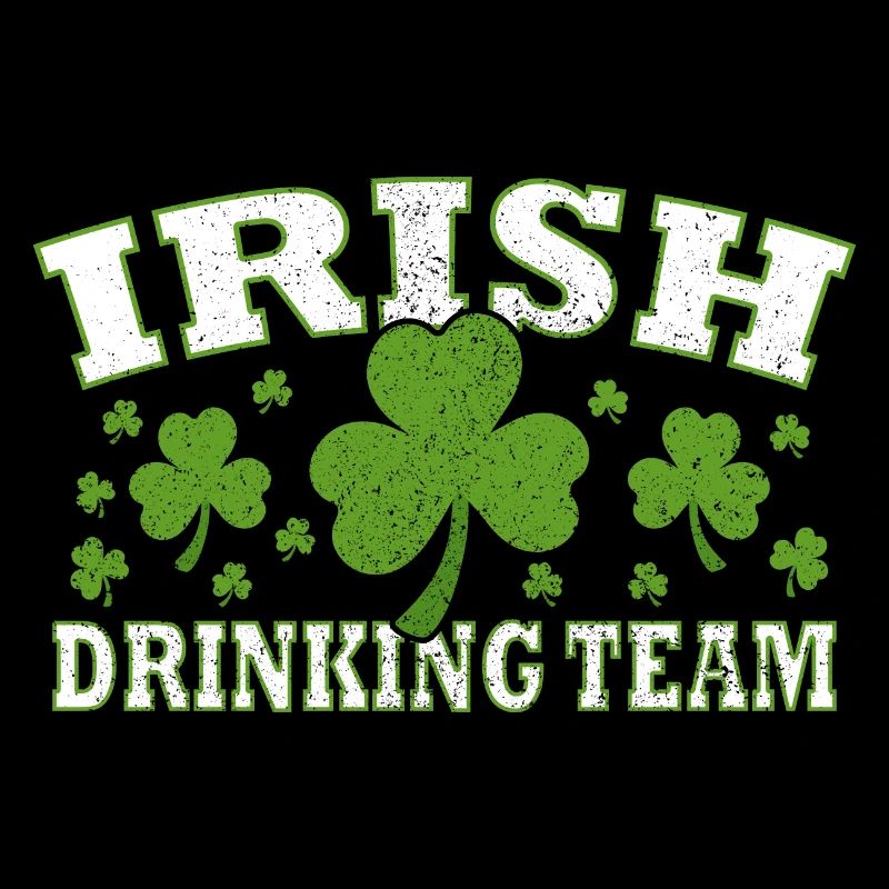 Équipe de buveurs irlandais drôles de la Saint-Patrick