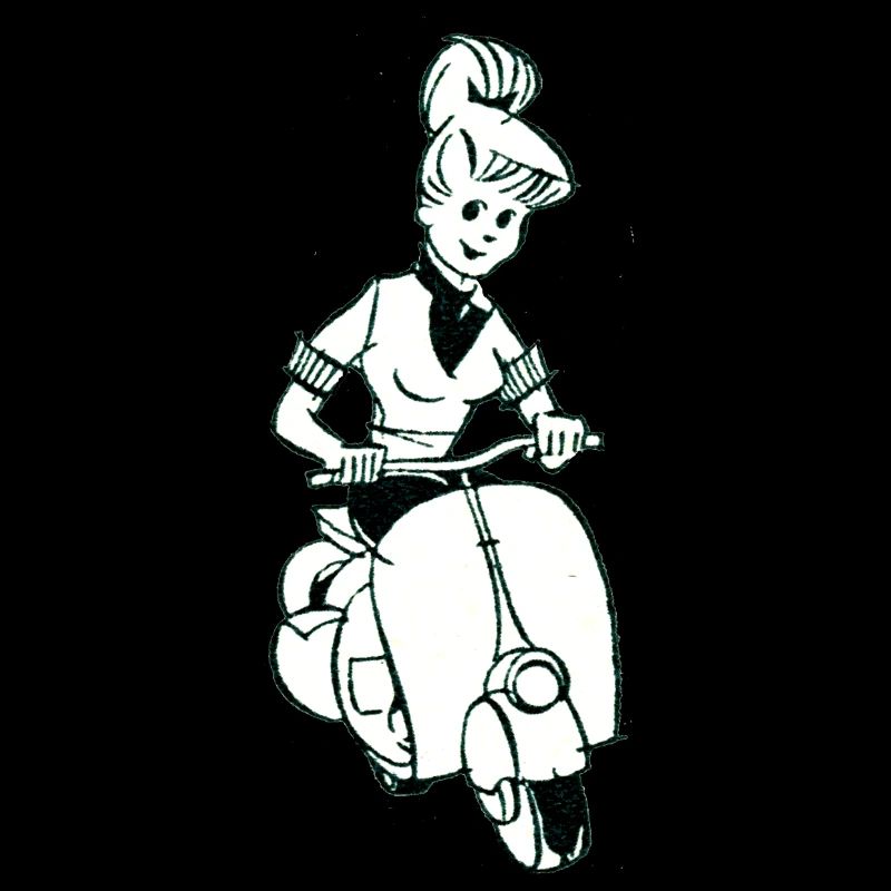 Scooter, Scooter, Retro, Vintage, Driver's License
