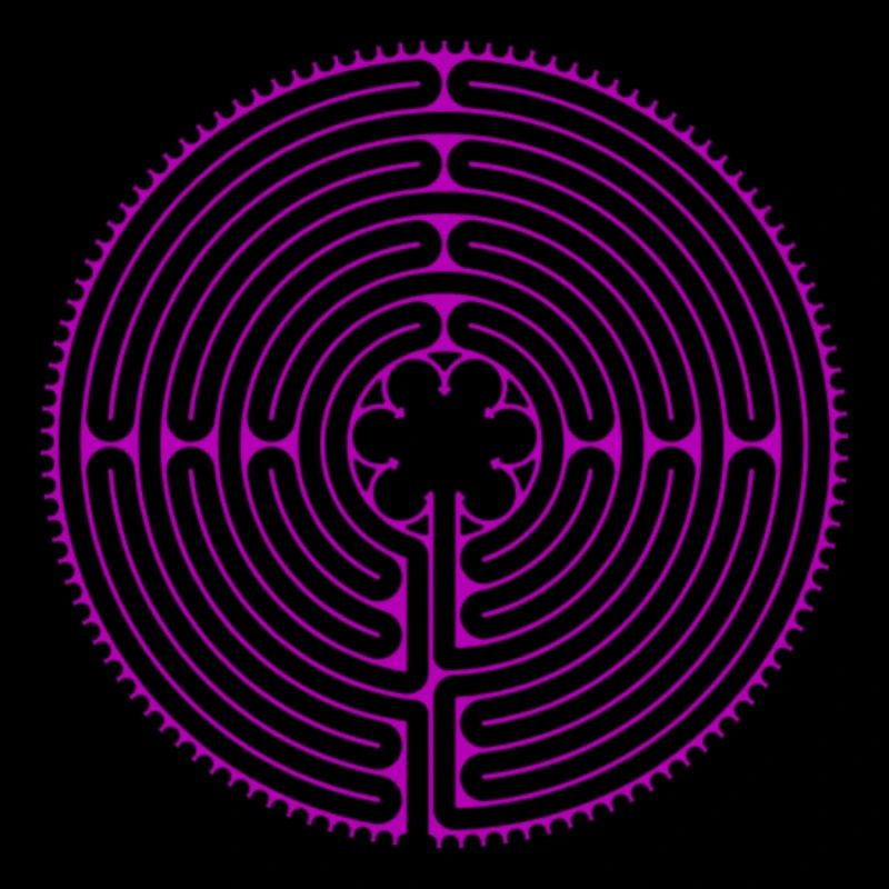 Labyrinth von Chartres purple