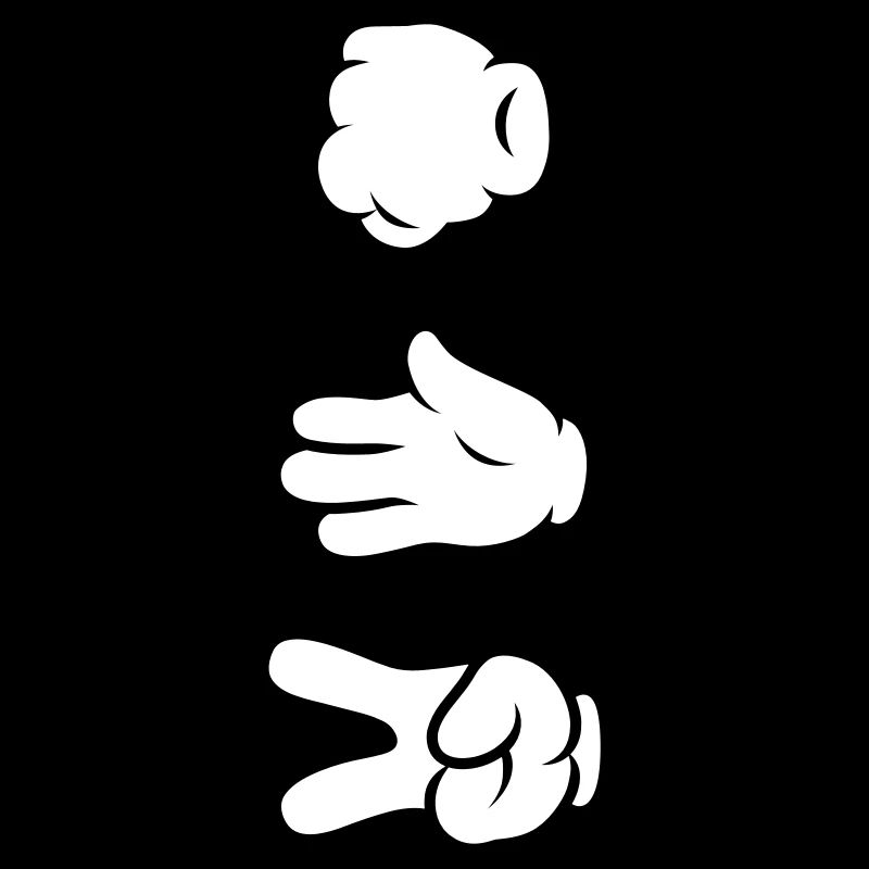Comic Hands - Rock Paper Scissors