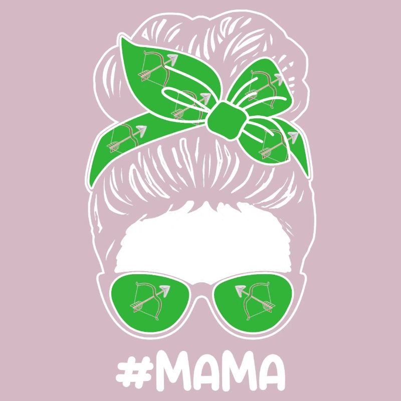 Bogenschütze Mama Mutter Bogenschießen