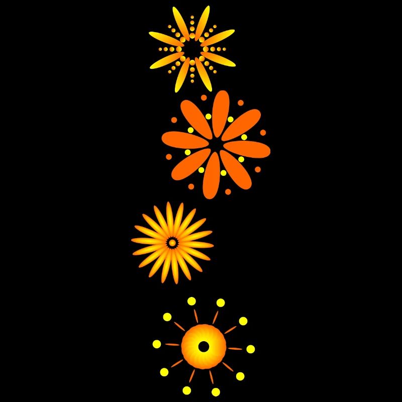Fleurs verticales