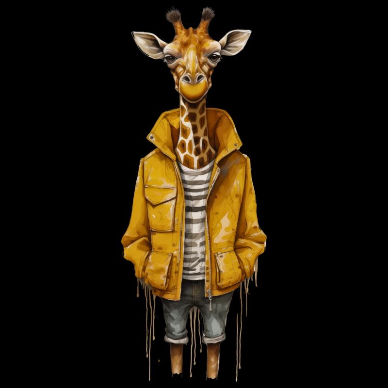 Whimsical Giraffe Holiday Tee