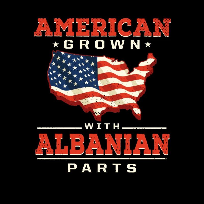 Américains avec des parties albanaises d’al.