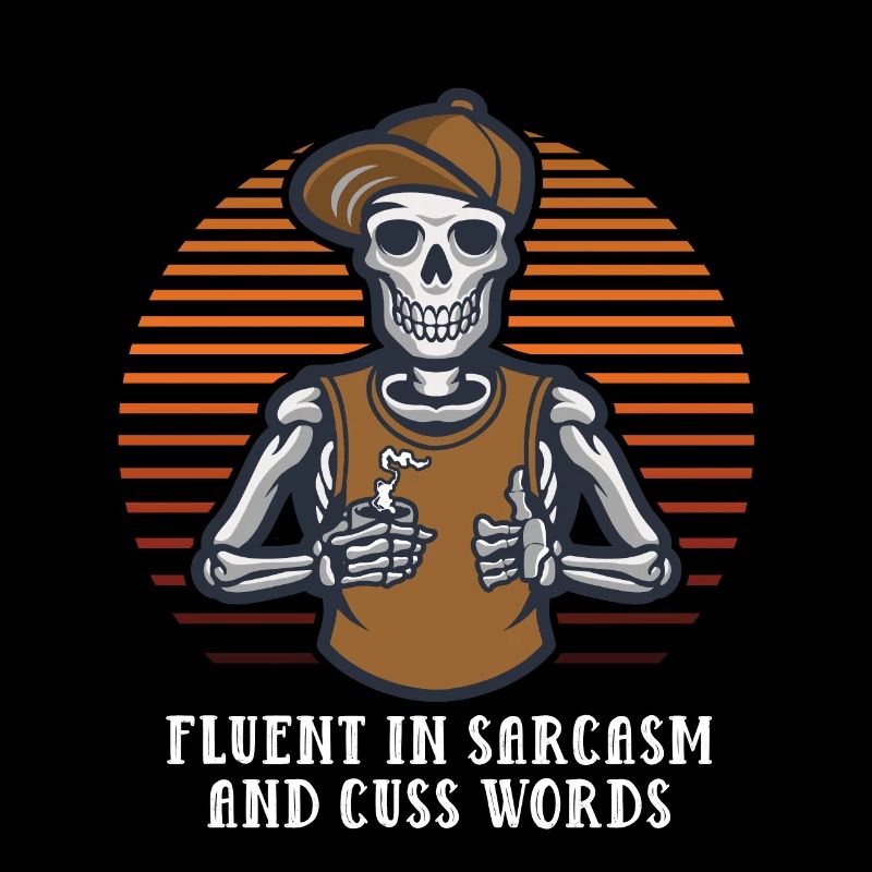 Fluent sarcasm and fluent words of funny s